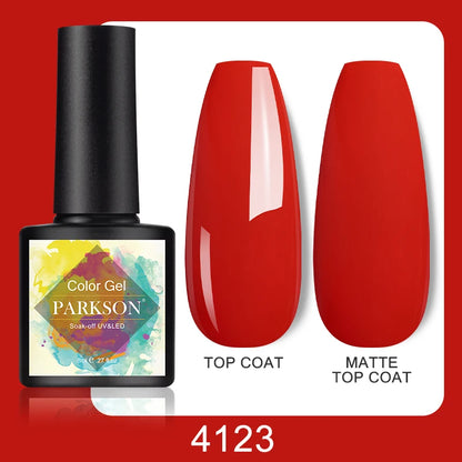 Parkson No Wipe Top Base Coat Nail Gel polish Design Enhancer Varnish Semi Permanent Soak Off UV LED Nail Art Tool