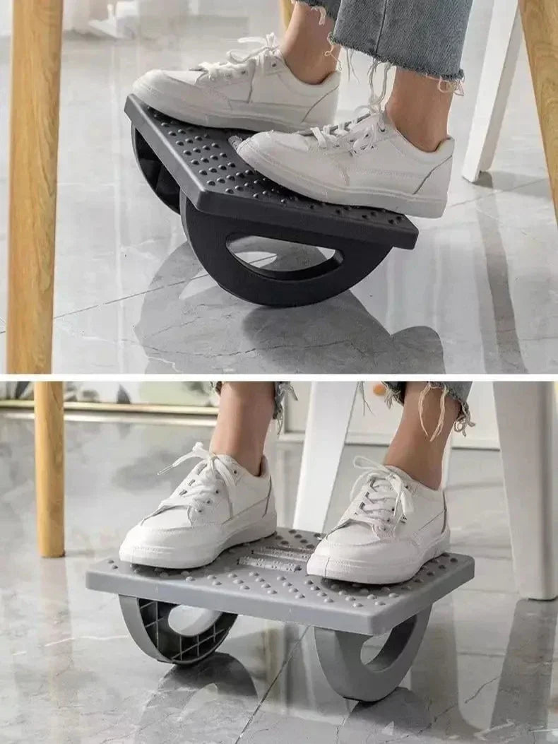 2026 Portable Foot Rest Under Desk Ergonomic Foot Stool With Massage Rollers For Home Office Comfort