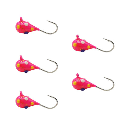 Tungsten Ice Jigs Glow Tungsten Ice Fishing Lure Jigs for Crappie Panfish Walleye