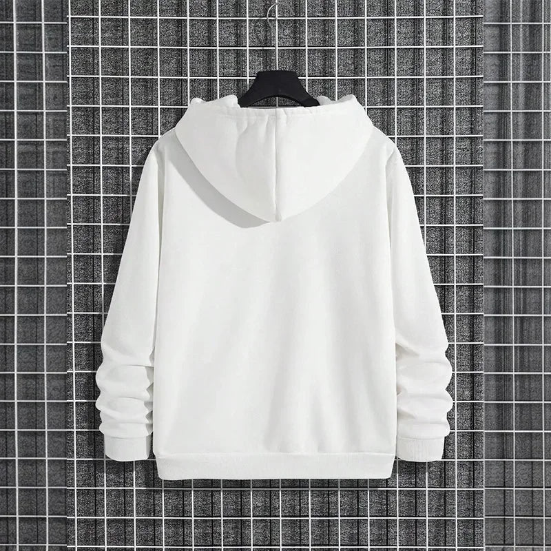 2025 Fall/winter New Arrival Men's Hoodie High Quality Solid Color Hooded Sweatshirt Male Home Outdoor Casual Fashion Pullover