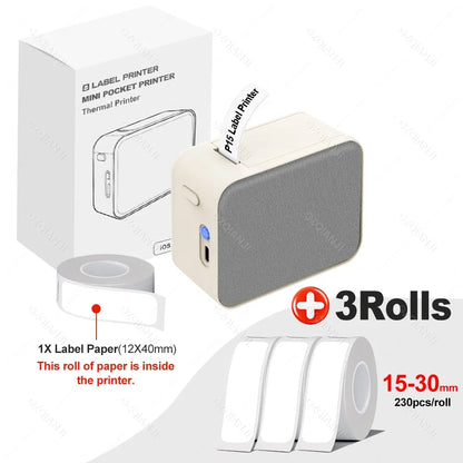Marklife M1 Trådlös Bluetooth Termisk Etikettskrivare – Bläckfri Mini Portabel App-styrd 12–15mm Hem Kontor 2026