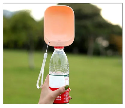 Water Bottle Attachment for Dogs Cats Dog Travel Water Bottle Portable Pet Dog Water Bottle Drinking Water Feeder Pet Supplies