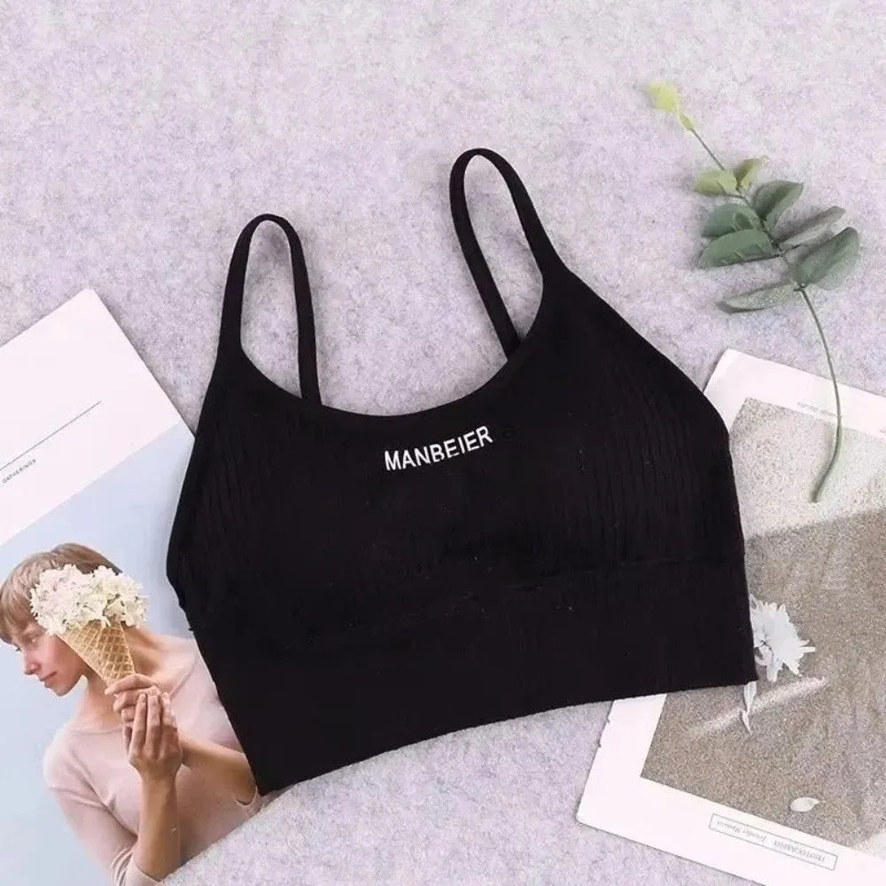 Sweet Lingerie Wireless Bra Simple Elastic Brassiere for Women Underwear Seamless Bras Yoga
