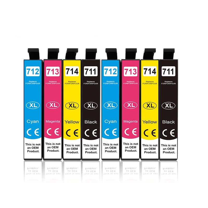 InkGarden T0711 Bläckpatron för Epson Stylus SX110 SX215 SX218 SX400 SX405 SX410 SX415 SX510W SX515W DX7400 Skrivare