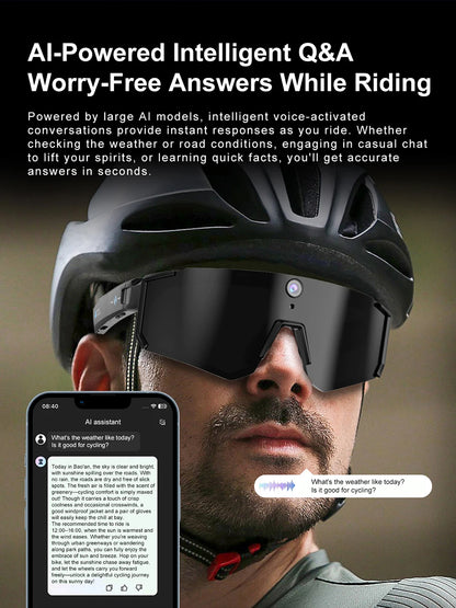 Xiaomi AI Smart Glasses ChatGPT 1080P Camera 8MP Anti-shake Cycling Video&Photo Sport Sunglasses DualMic 32GB Windproof Goggles