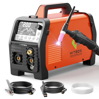 HITBOX TIG200Pro Svetsmaskin 6-i-1 MMA HF Pulse TIG 220V