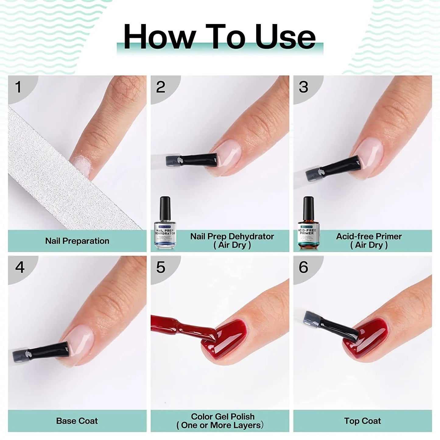 15ml Professional Nail Dehydrator and Acid-Free Primer for Acrylic and Gel Polish - Prep and Prime for Long-Lasting, -Free Nails