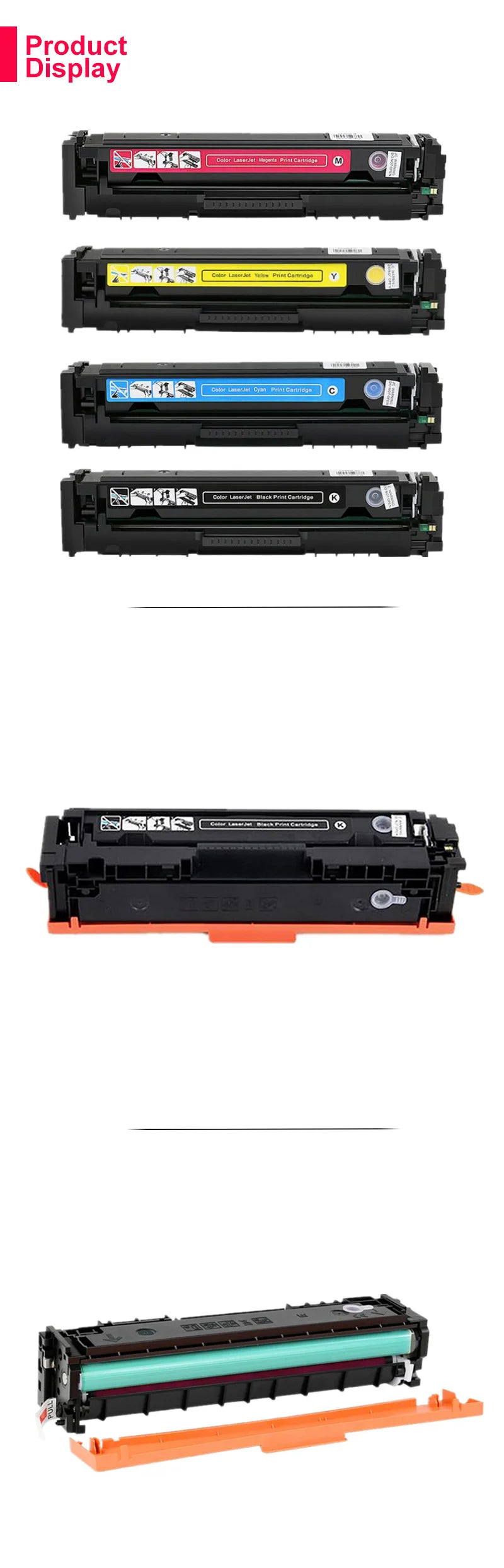 Kompatibel tonerkassett CF210A CF211A CF212A CF213A 131A för HP LaserJet Pro 200 Color M251n M251nw M276n M276nw