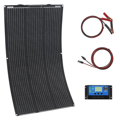 ETFE Solar Panel 18v 100w 200w 300w 400w Flexible Durable Waterproof Monocrystalline Solar Cell Solar Battery Charger
