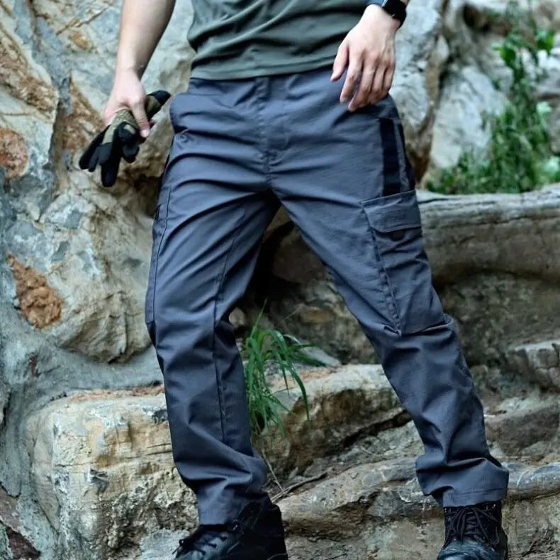 New Tactical Work Pants Men Outdoor Cargo Trousers Multi-pocket Waterproof Pant Autumn Spring Outdoor Workwear Hiking Trousers