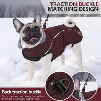 New Dog Winter Jacket Waterproof Reflective Pet Coat Outdoor Vest  Warm Cotton Dogs Clothing for Large Middle Dogs Clothes