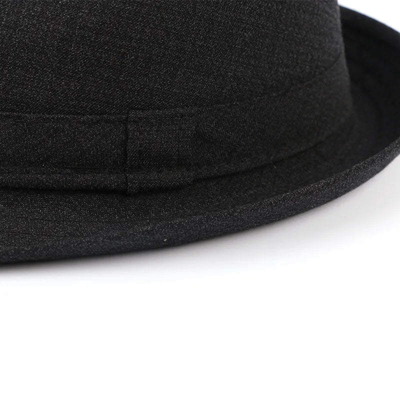 Autumn&Winter Hats For Men Fedoras Top Jazz Plaid Hat Adult Bowler Hats