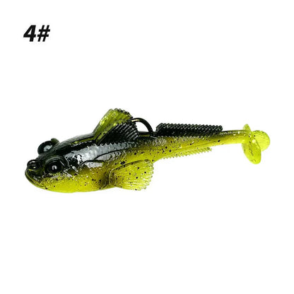 10g 13g 18g Goby Soft Lure T-tail Swim Bait Fishing Accessories Jump Fish Fishing Lures Pre Weighted Soft Lure