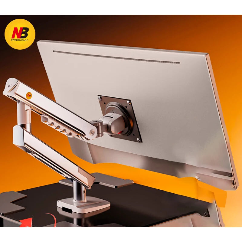 NB NORTH BAYOU F80 A5 Desktop Gas Spring 17-30" LCD LED Monitor Holder Mount Arm Full Motion Display Stand Loading 2-9 Kgs