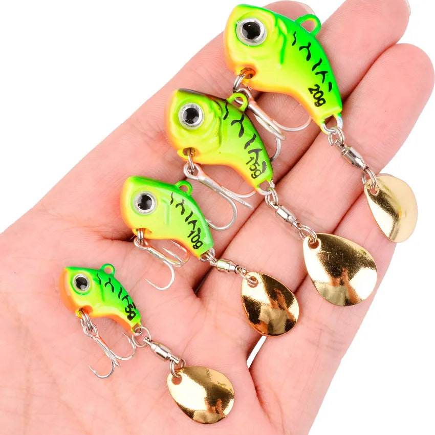 5Pcs/box Rotating Metal VIB Vibration Bait Spinner Spoon Fishing Lures 5g-20g Jigs Trout Winter Fishing Hard Baits Tackle Pesca