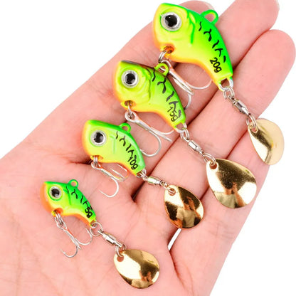 5Pcs/box Rotating Metal VIB Vibration Bait Spinner Spoon Fishing Lures 5g-20g Jigs Trout Winter Fishing Hard Baits Tackle Pesca