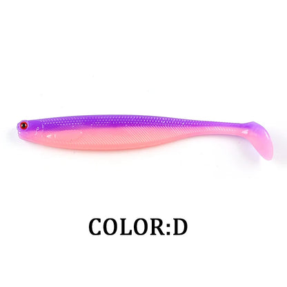 Supercontinent A ShadTeez T-tail 50mm 70mm 100mm Pike Zander Predator Fishing 3d eyes Soft lure Fishing lures