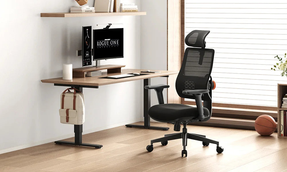 NEWTRAL Ergonomic Office Chair with Desktop,Adaptive Lower Back Support Gamer Chair,Adjustable Headrest Seat Depth Office Chair