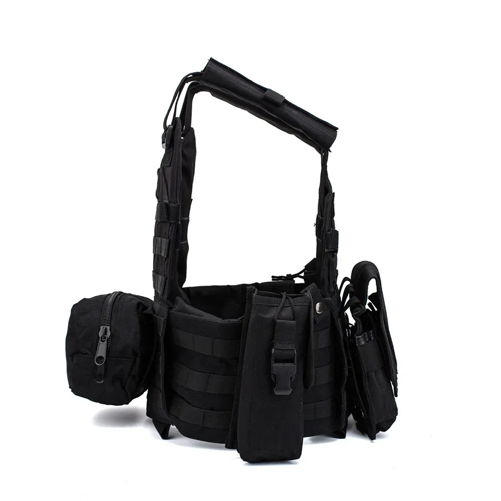 6094 utrustningsväst för airsoft med MOLLE-fästen