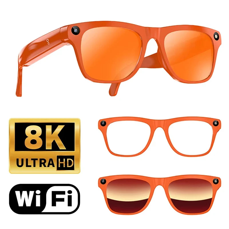 Xiaomi Upgrade Smart AI Glasses 800W HD 8K Shooting Camera Photo Video Voice Call Translation Bluetooth AI Motorcycle Glasses