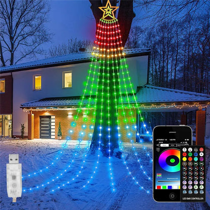Smart Fairy Lights RGB – App & Fjärr, 10 Lägen, Musiksynk, USB, IP65, 270 LEDs, Jul & Fest