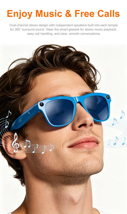 Xiaomi Upgrade Smart AI Glasses 800W HD 8K Shooting Camera Photo Video Voice Call Translation Bluetooth AI Motorcycle Glasses