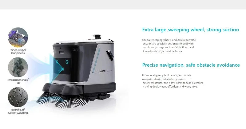 Anpassad industriell städrobot för golv