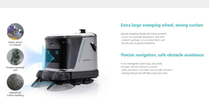 Anpassad industriell städrobot för golv