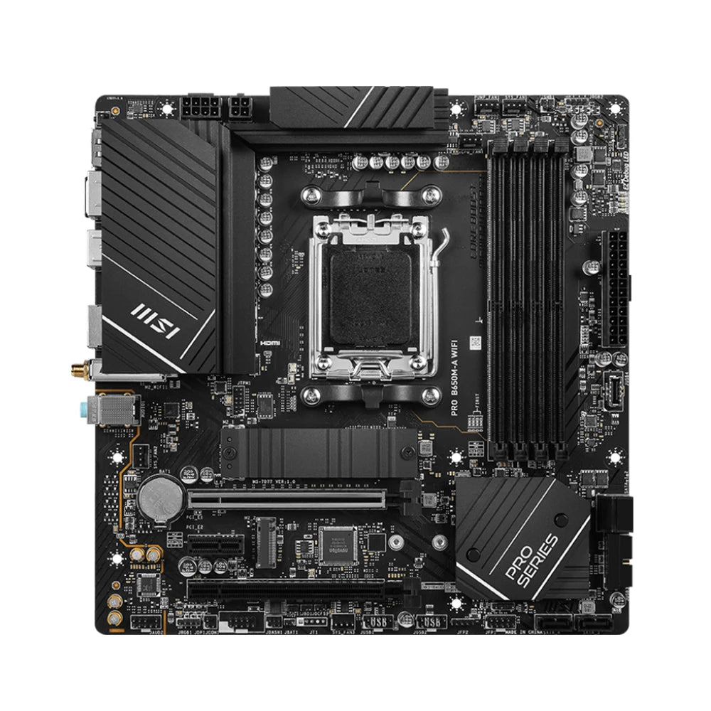 MSI PRO B650M-A WIFI Motherboard Support 7950X 7900X 7800X3D 7700X 7600X 7500F CPU 4xDDR5 7200MHz 256GB HDMI NVME M.2 AM5 mATX
