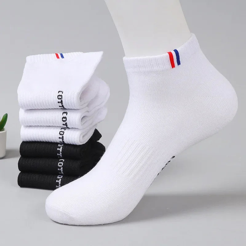 Herr Ankelstrumpor i Bomull 1–50-pack – Andningsbara, Tunna, Sport & Vardag, EU 38–45