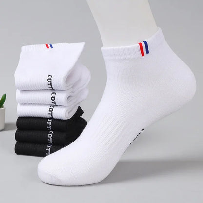 Herr Ankelstrumpor i Bomull 1–50-pack – Andningsbara, Tunna, Sport & Vardag, EU 38–45