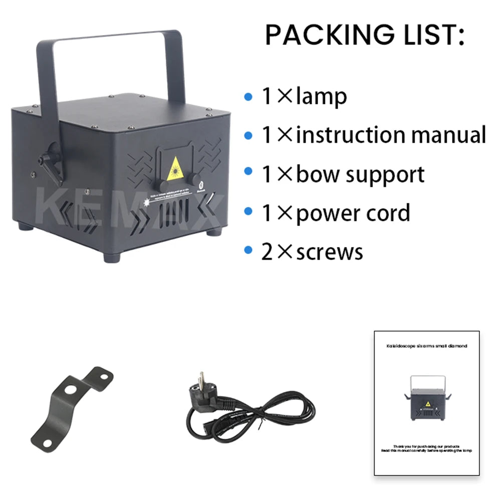 4W 6W Bluetooth Lazer Light APP Control Animation DMX Beam Scanner Laser Cube DJ Projector Stage Lights For Nightclub Party Bar