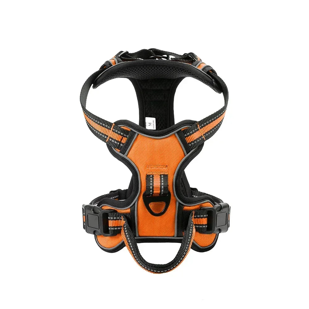 Justerbar Hundsele med Reflex – Andningsbar Oxford-väst, No-Pull, S–XL, 8 Färger