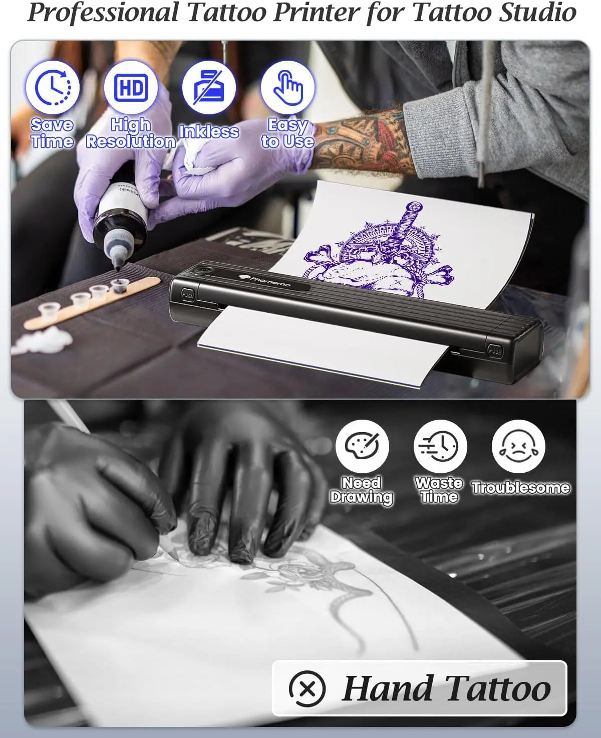 150/5pcs Professional Tattoo Transfer Papers A4 Tattoo Stencil Paper Carbon Thermal Copy Paper Tattoo Transfer Machine Accessory