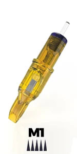 20pcs Yellow Dragonfly Tattoo Cartridge Needle 1 3 5 7 9 11 13 14 15 RL RM RS M1 For Tattoo Machine Pen Needle Accessories