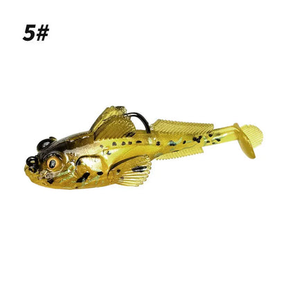 10g 13g 18g Goby Soft Lure T-tail Swim Bait Fishing Accessories Jump Fish Fishing Lures Pre Weighted Soft Lure