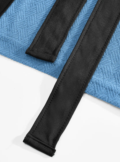 Men's Twill Fabric Long Bathrobe with Belt Design, Double Pockets, Casual Home Pajamas, Loose Fit, Hotel Resort Style, Nightwear