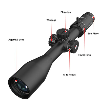 Vector Optics VictOptics S4 kikarsikte 4–16×44 – SFP med sidofokus