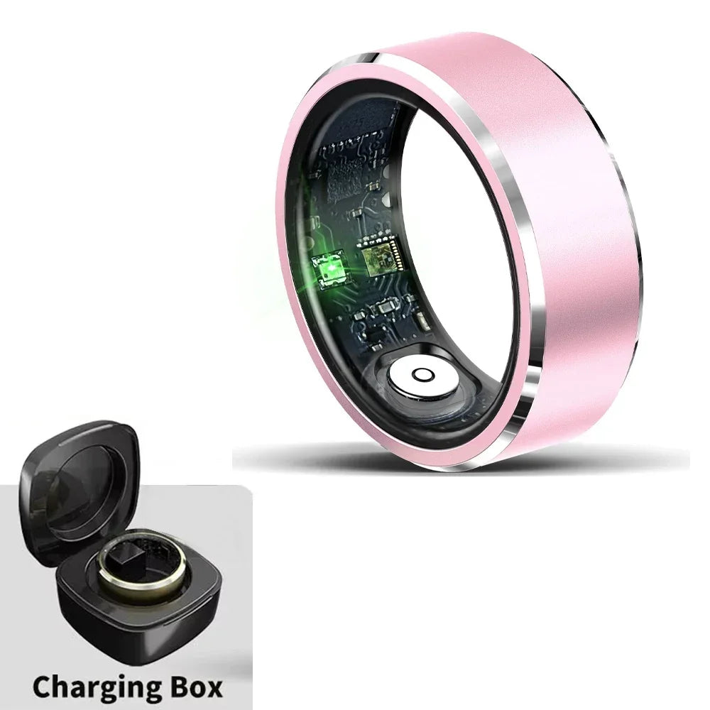 Smart Ring Men Heart Rate Blood Oxygen Pressure Monitor Smartring for Women Sleep Fitness Tracker New