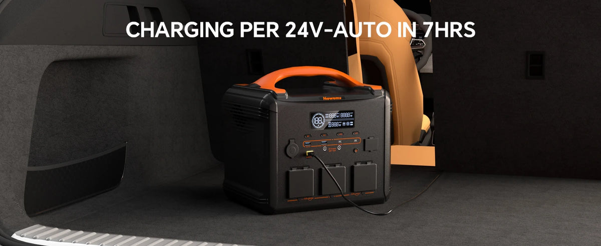 [Shipped From Within Europe]Newsmy S1210 Portable Power Station 1102.5Wh Capacity LiFePO4 Battery with 2500+ Cycles 2000W Rated Power 12 Output Ports Smart HD LCD Display LED Lighting