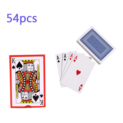 Pokerspel och kortspel med 54 delar
