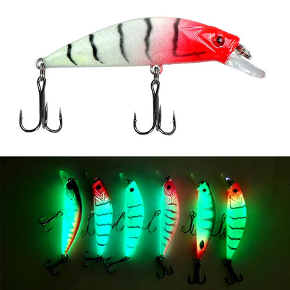 1pcs Sinking Spearhead Biomimetic Bait 5.5cm 6g Luminous Long Throw Sea Fishing Lures Freshwater Glowing Fishing Hard Baits