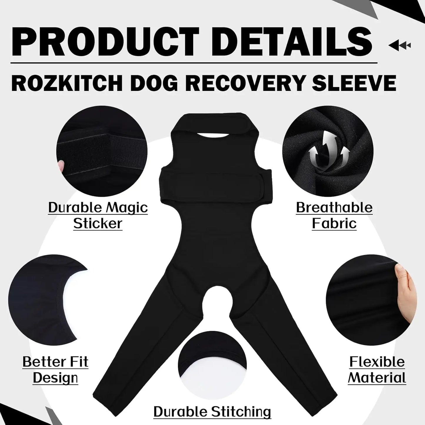 Dog Leg Rehabilitation Suit, Pet Cover to Prevent Licking Wound Elbow Protection, Dog Rehabilitation Instead of Sprain Nursing