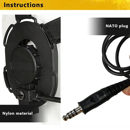 Tactical Communication Headphone Bowman Elite II Headset U94 PTT For Kenwood Baofeng UV-5R Radio Outdoor Hunting Accessories