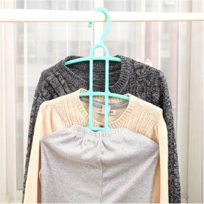 New Multifunctional Hanger Hook Fishbone Clothes Hanger Clothes Rack Wardrobe Organizer Space 3 Layer Saver