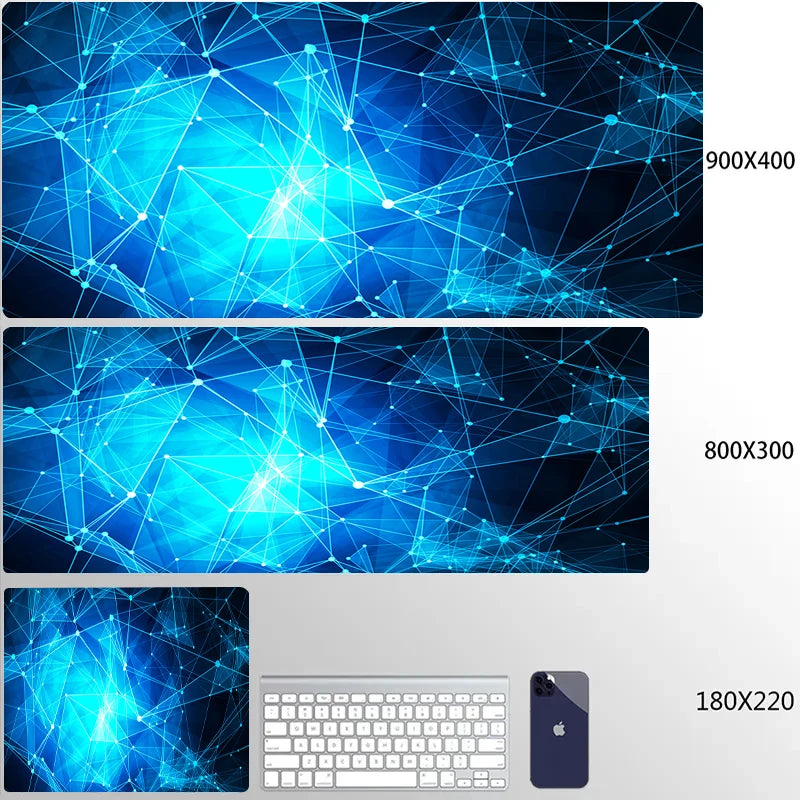 900x400 Geometric Art Large Gaming Mouse Pad Gamer Big Mouse Mat Computer Gaming Locking Edge MousePad Keyboard Desk Mice Pads