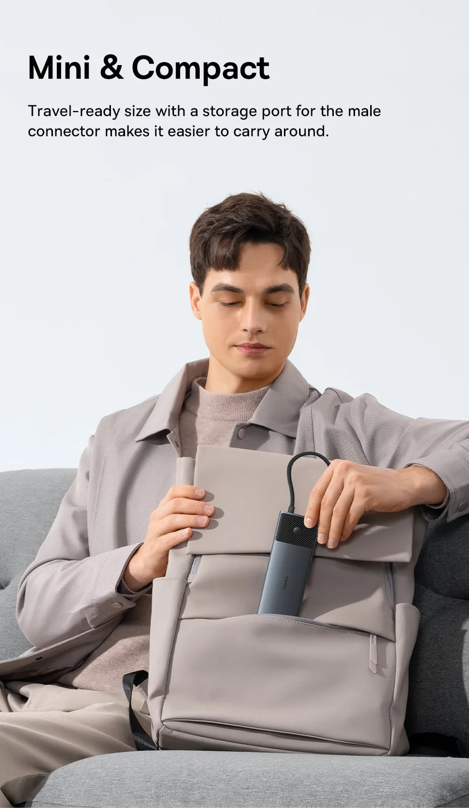 Baseus USB-C-hubb med HDMI, USB 3.2 och flera anslutningar