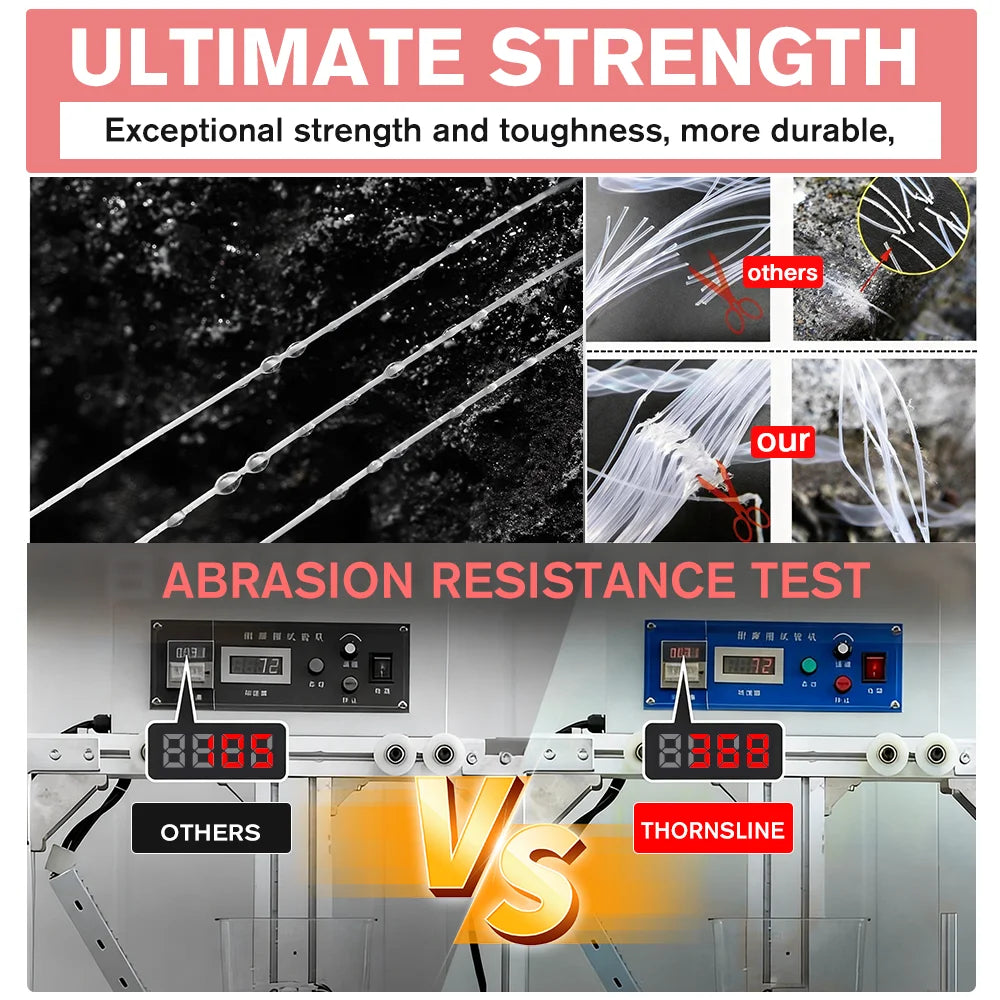 Thornsline Fireline Micro Fused Braid Line Single Strand 100M 200M 300M 500M Smooth Thin Abrasion Resistant Ice Fishing Line