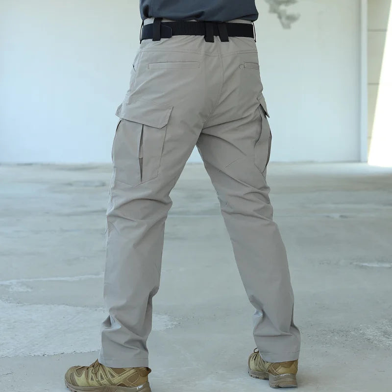 Summer Tactical Multi-pocket Work Tactical Pants Men Outdoor Waterproof Sports Hiking Climbing Pants Combat Cargo Trousers