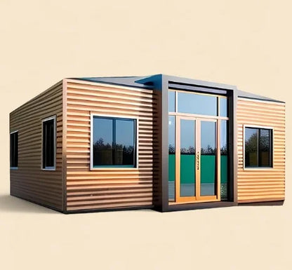 Expanderbart containerhus modulärt prefabricerat